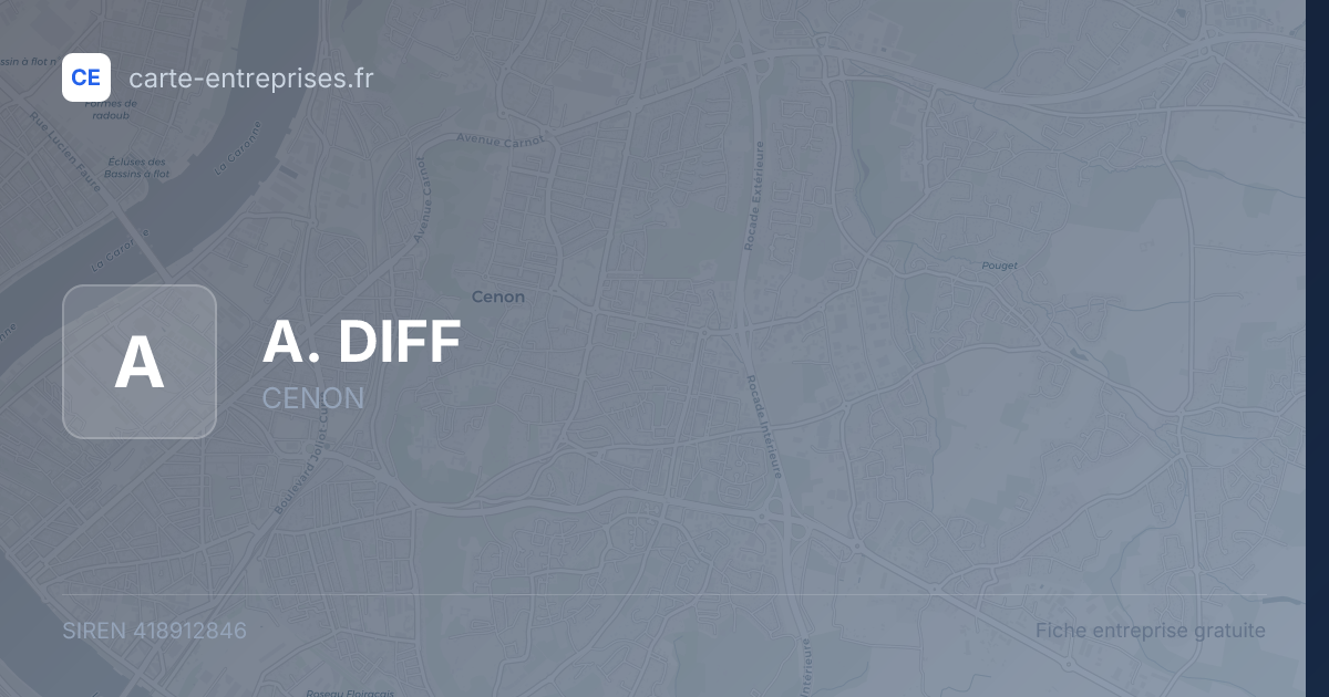 A. DIFF — 418912846 — fiche entreprise