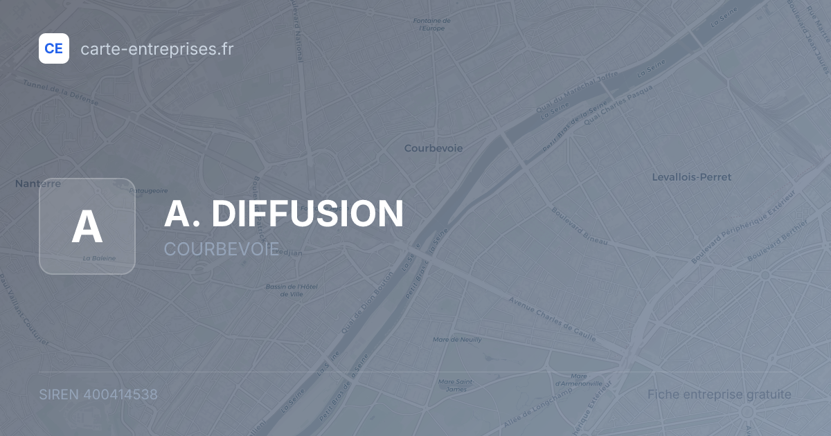 A. DIFFUSION — 400414538 — fiche entreprise