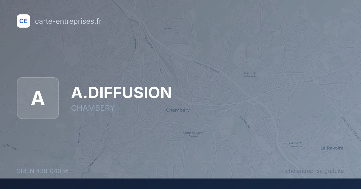 A.DIFFUSION — 438104036 — fiche entreprise
