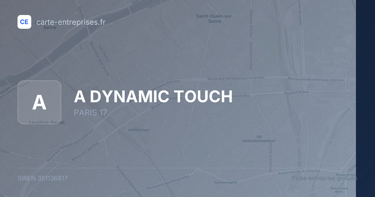 A DYNAMIC TOUCH — 351136817 — fiche entreprise