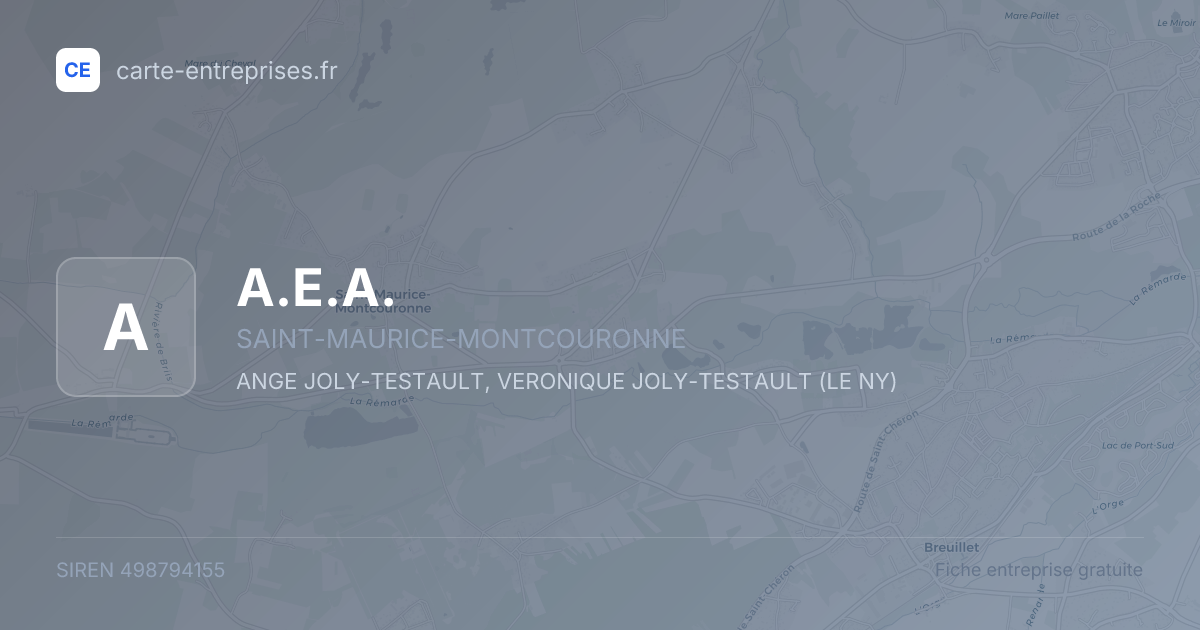 A.E.A. — 498794155 — fiche entreprise