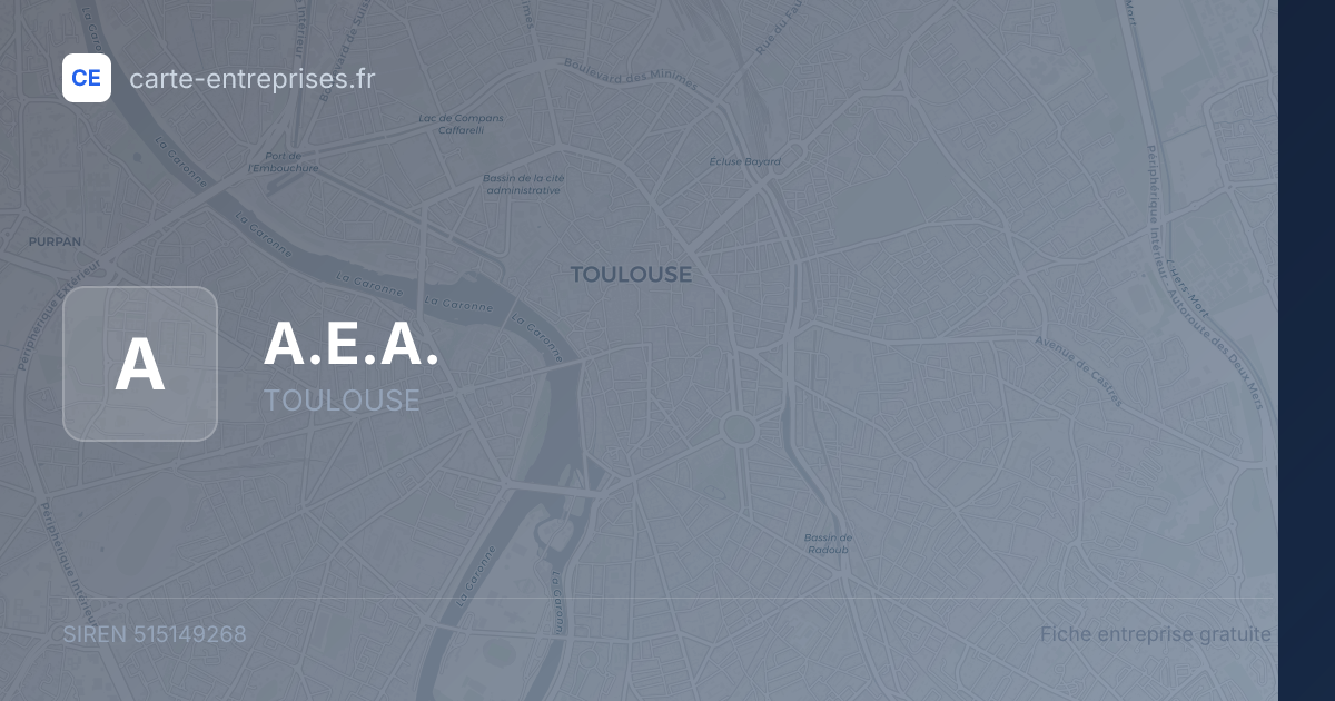 A.E.A. — 515149268 — fiche entreprise