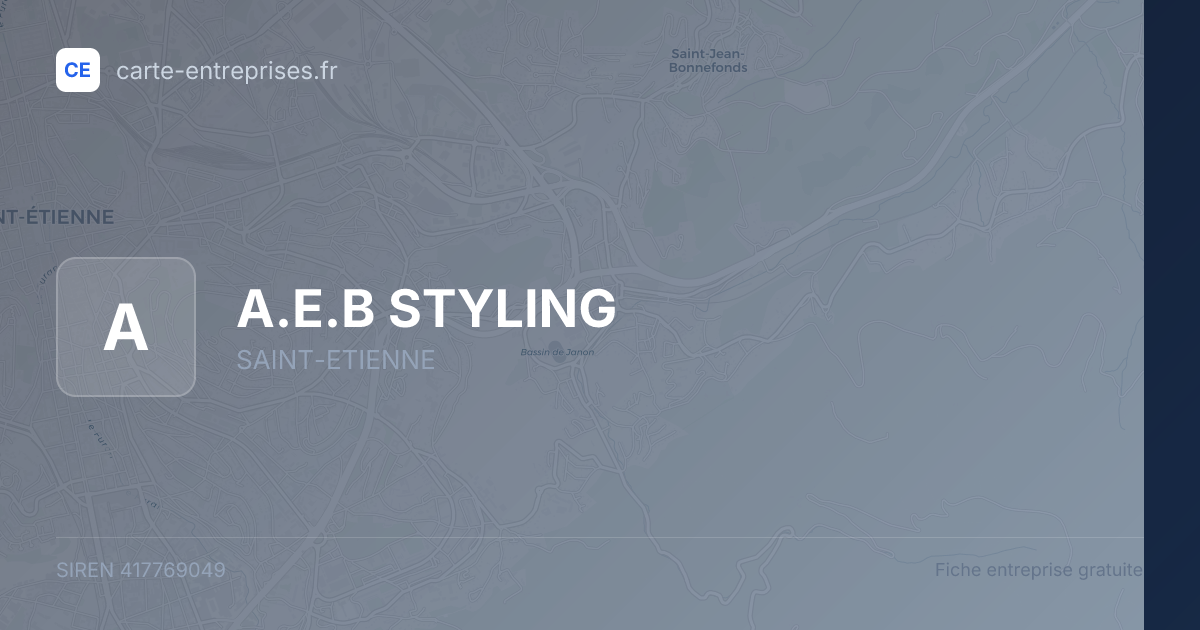 A.E.B STYLING — 417769049 — fiche entreprise
