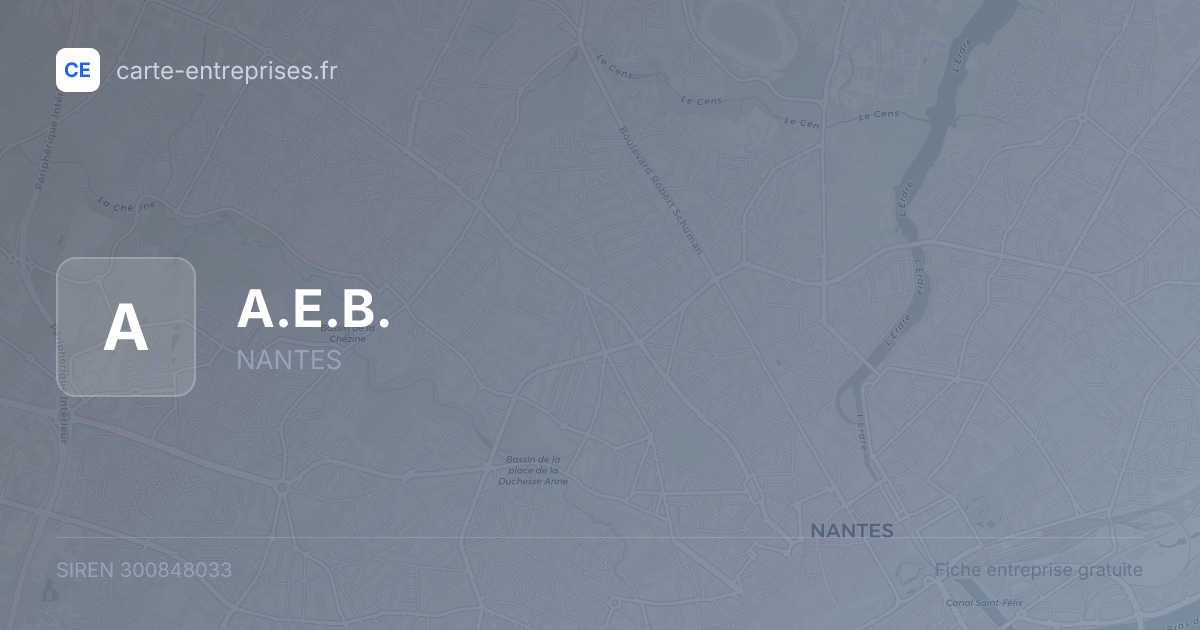 A.E.B. — 300848033 — fiche entreprise