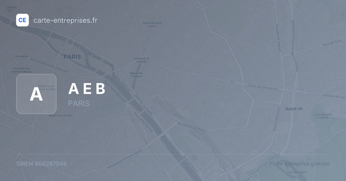 A E B — 404287948 — fiche entreprise