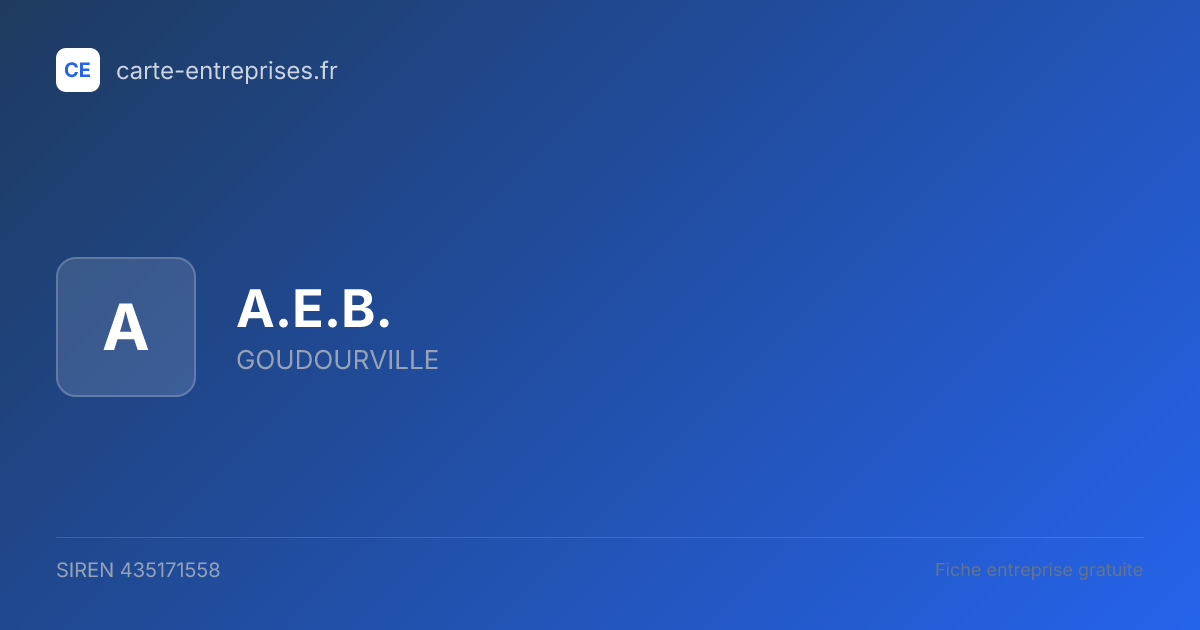 A.E.B. — 435171558 — fiche entreprise