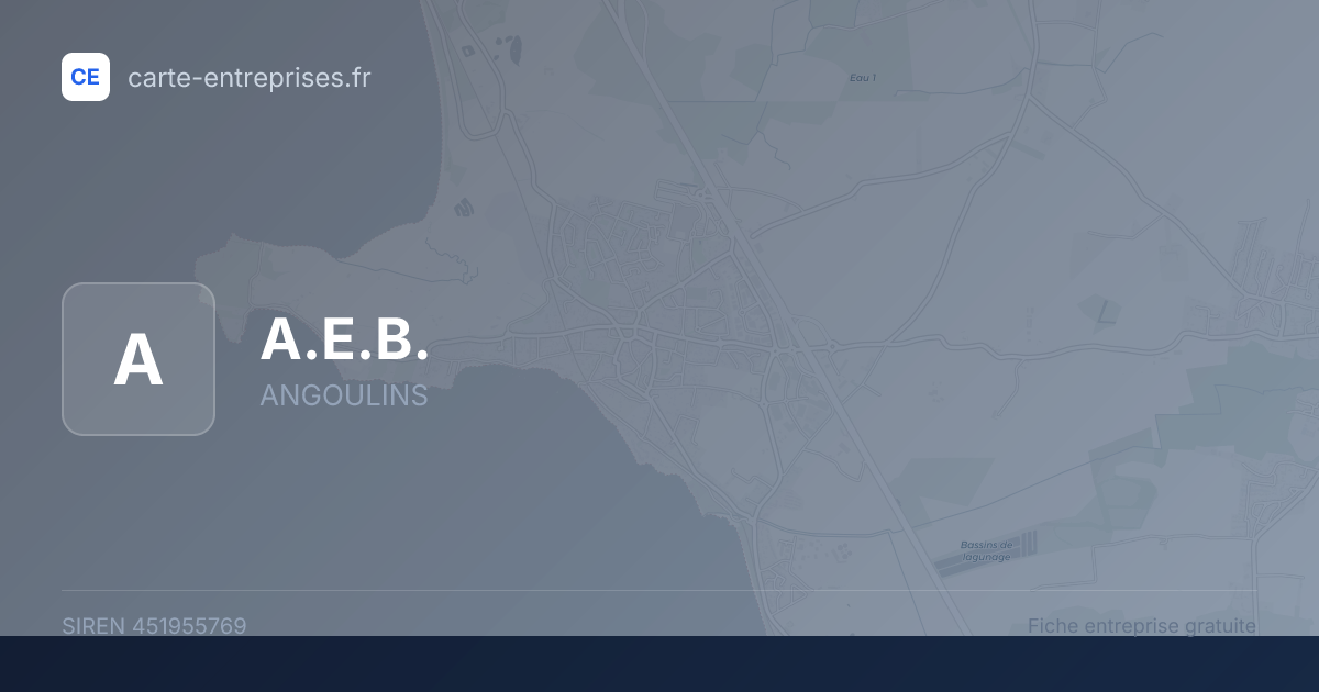 A.E.B. — 451955769 — fiche entreprise