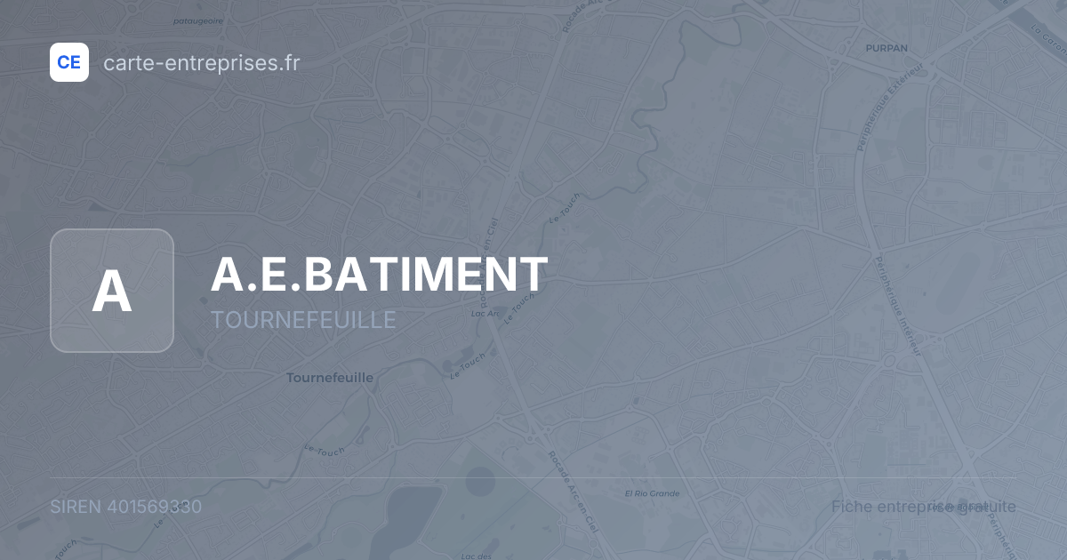 A.E.BATIMENT — 401569330 — fiche entreprise
