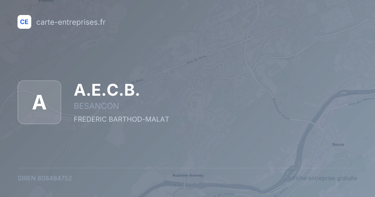 A.E.C.B. — 808484752 — fiche entreprise