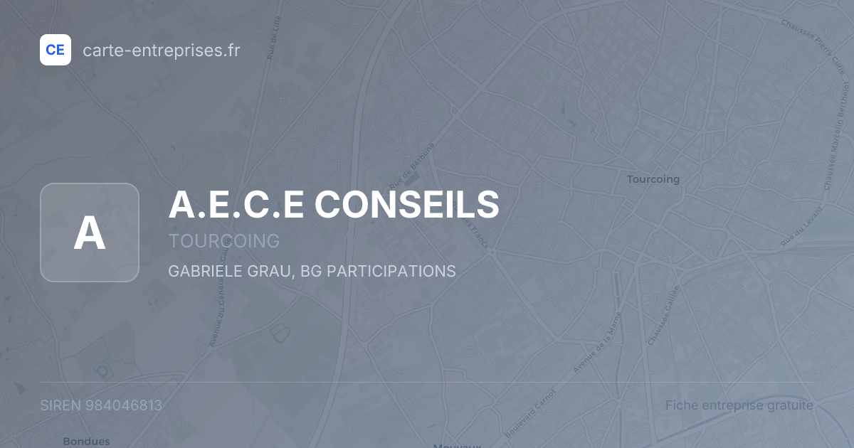 A.E.C.E CONSEILS — 984046813 — fiche entreprise