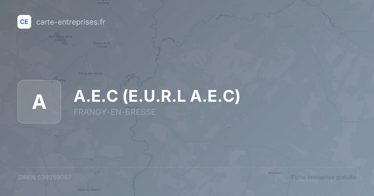 A.E.C (E.U.R.L A.E.C) — 539359067 — fiche entreprise