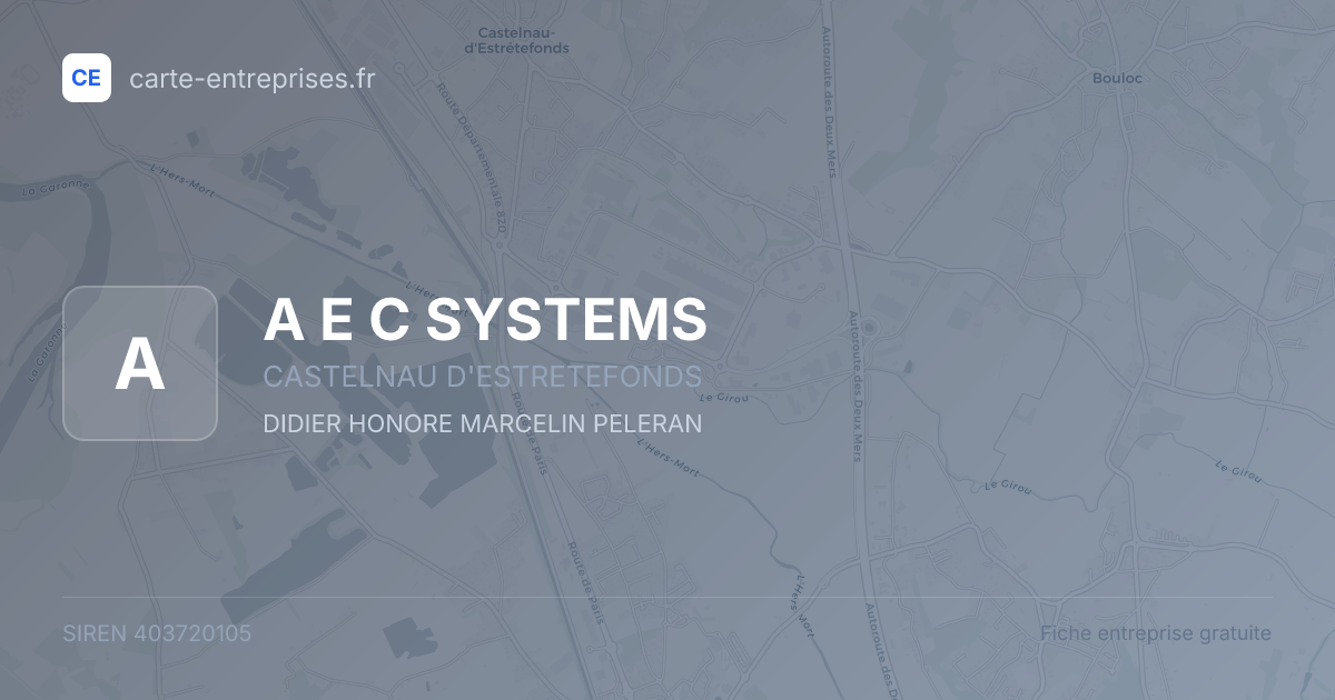 A E C SYSTEMS — 403720105 — fiche entreprise