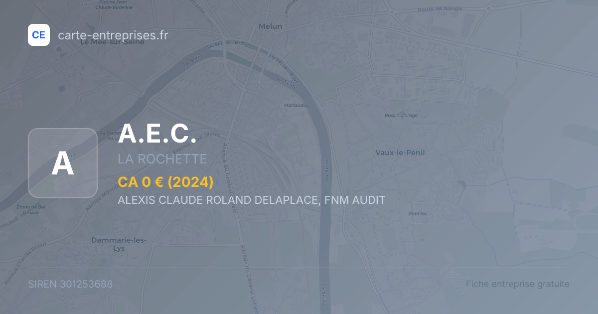 A.E.C. — 301253688 — fiche entreprise