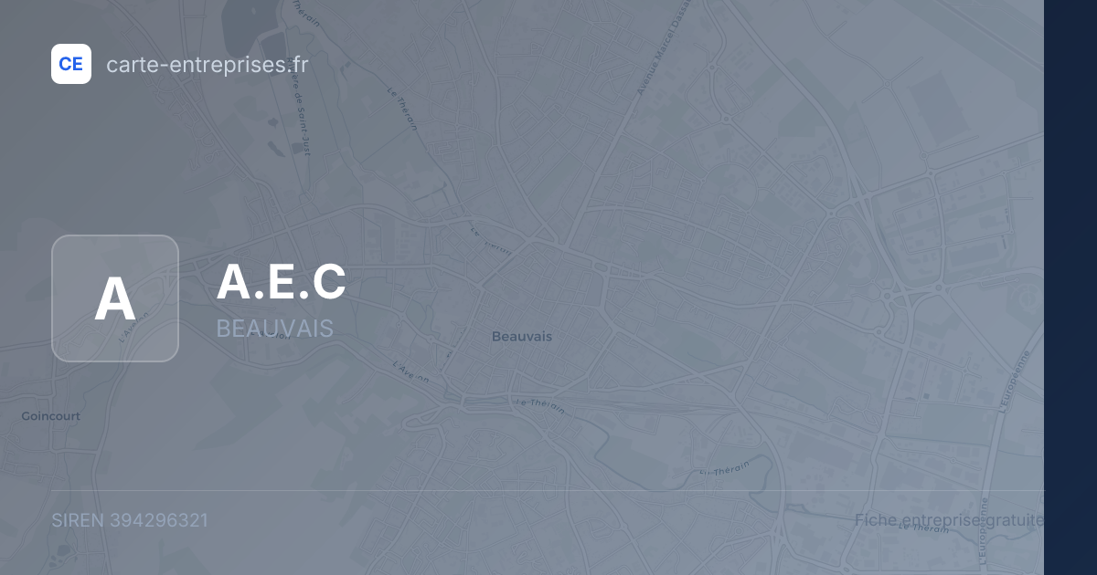 A.E.C — 394296321 — fiche entreprise