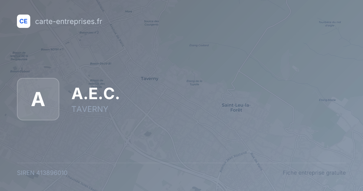 A.E.C. — 413896010 — fiche entreprise