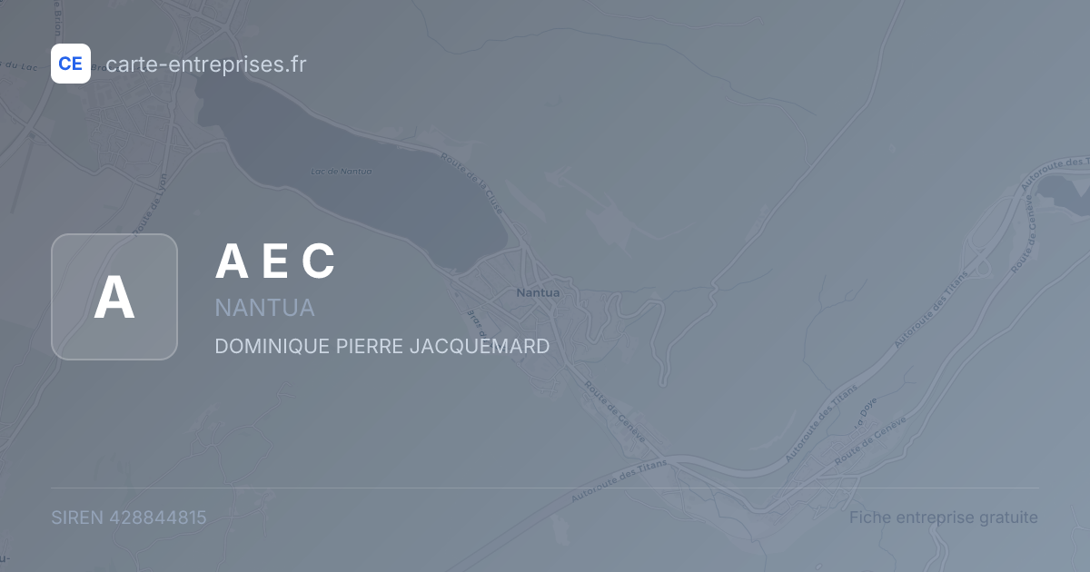 A E C — 428844815 — fiche entreprise