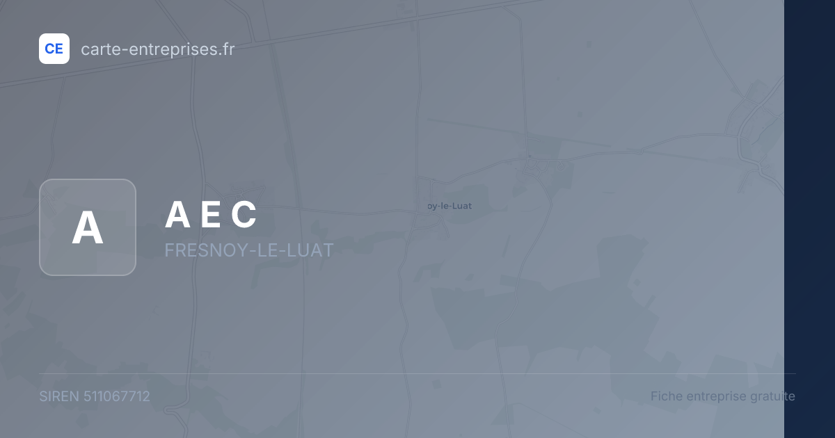 A E C — 511067712 — fiche entreprise