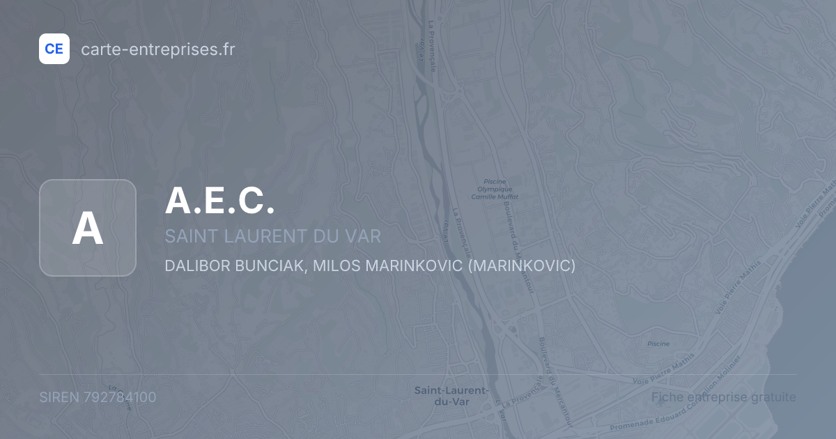 A.E.C. — 792784100 — fiche entreprise