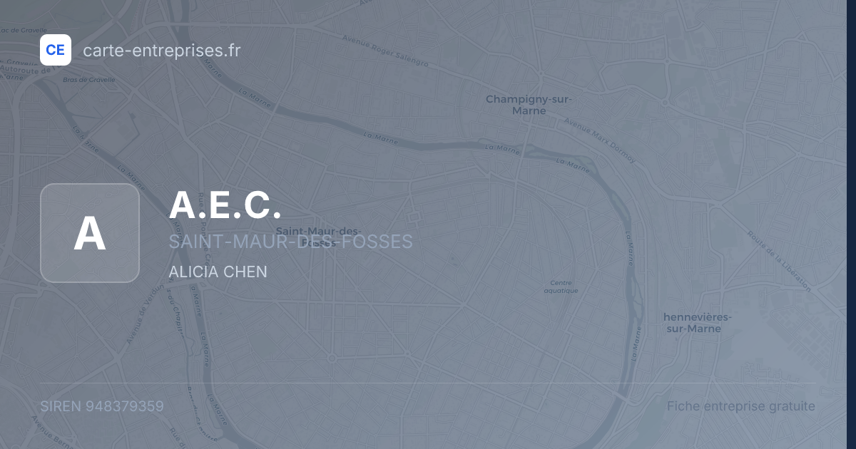 A.E.C. — 948379359 — fiche entreprise