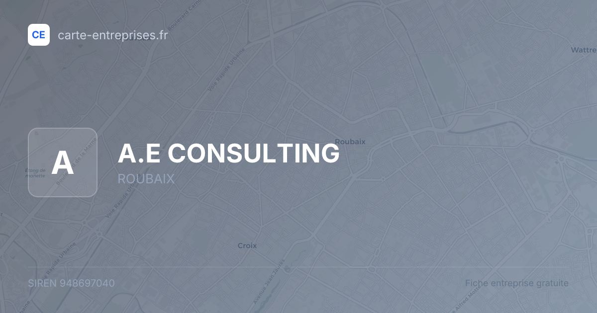 A.E CONSULTING — 948697040 — fiche entreprise