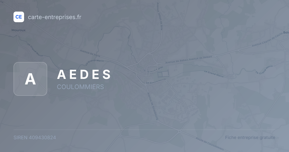 A E D E S — 409430824 — fiche entreprise