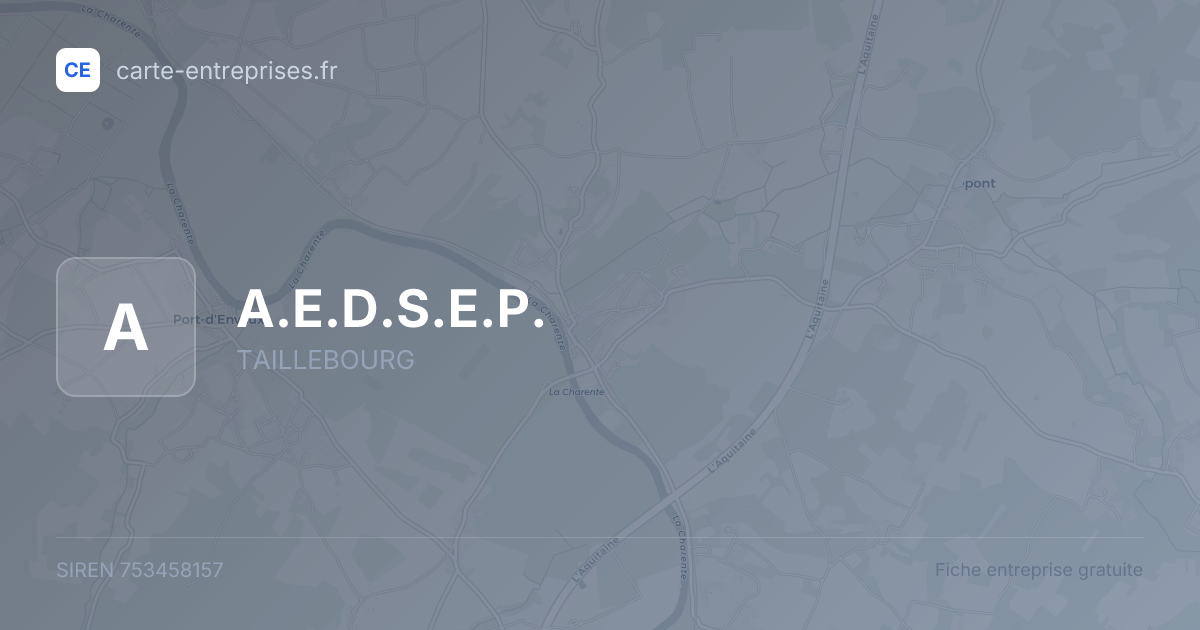 A.E.D.S.E.P. — 753458157 — fiche entreprise