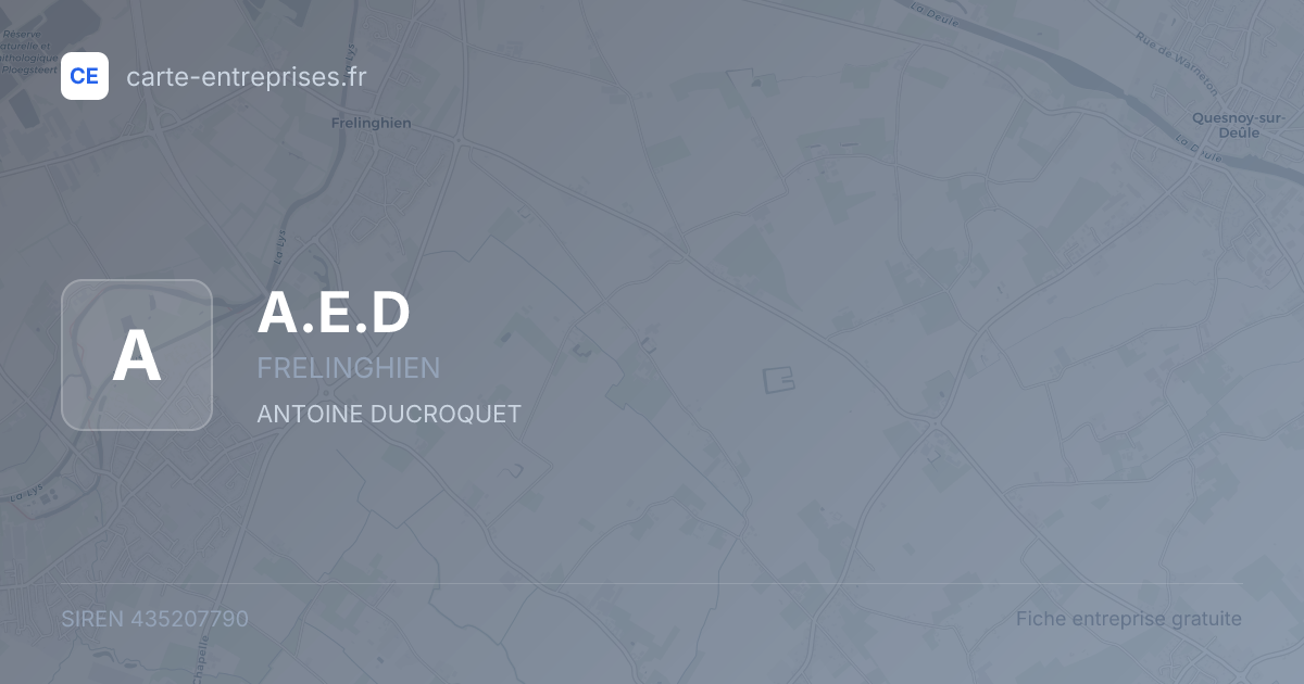 A.E.D — 435207790 — fiche entreprise