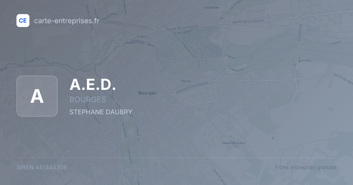 A.E.D. — 441344306 — fiche entreprise