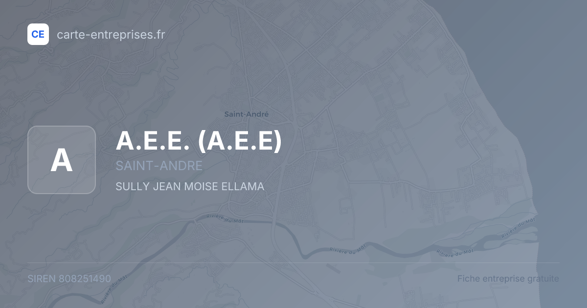A.E.E. (A.E.E) — 808251490 — fiche entreprise