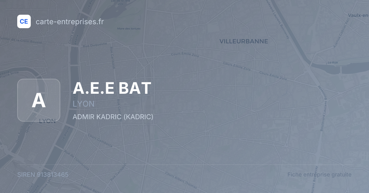 A.E.E BAT — 913813465 — fiche entreprise