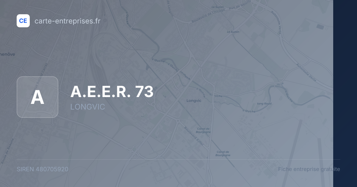 A.E.E.R. 73 — 480705920 — fiche entreprise