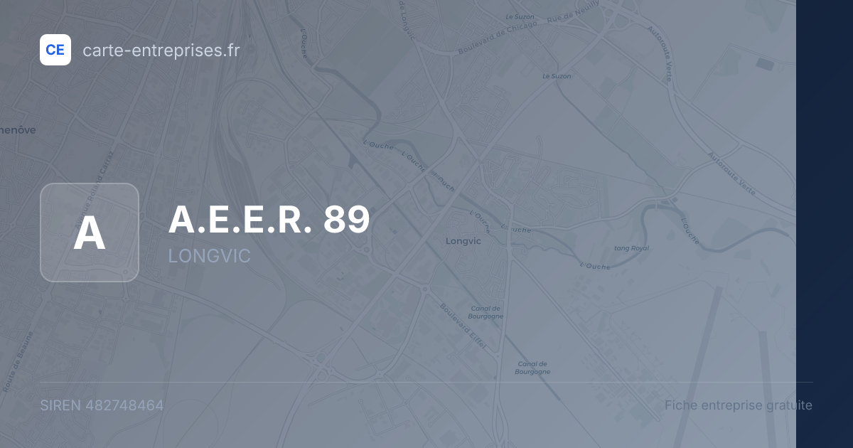 A.E.E.R. 89 — 482748464 — fiche entreprise