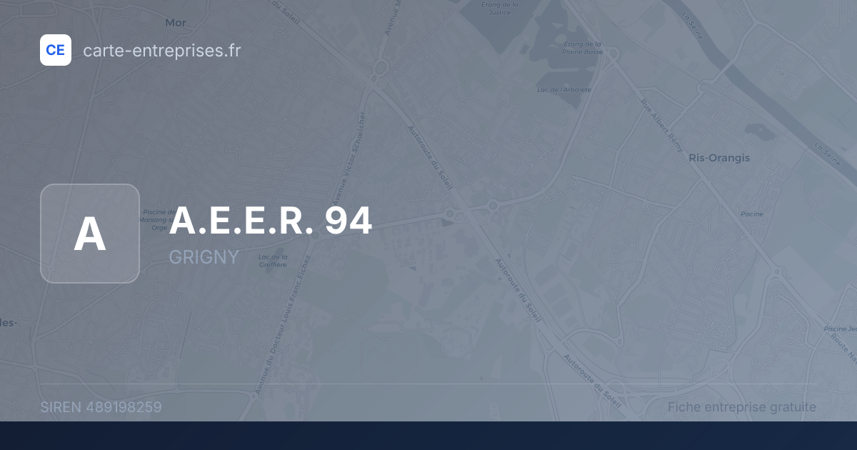 A.E.E.R. 94 — 489198259 — fiche entreprise