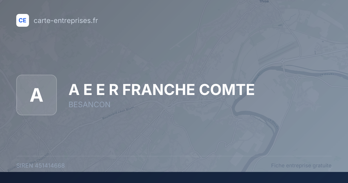 A E E R FRANCHE COMTE — 451414668 — fiche entreprise