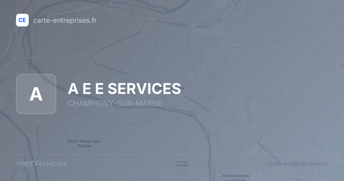 A E E SERVICES — 443642954 — fiche entreprise