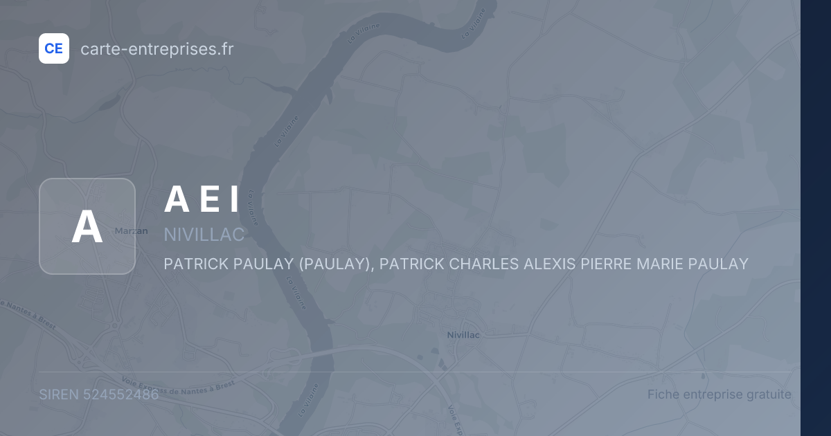 A E I — 524552486 — fiche entreprise