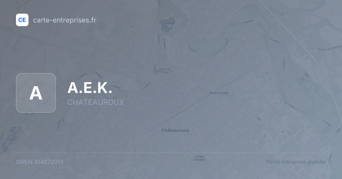 A.E.K. — 414672014 — fiche entreprise