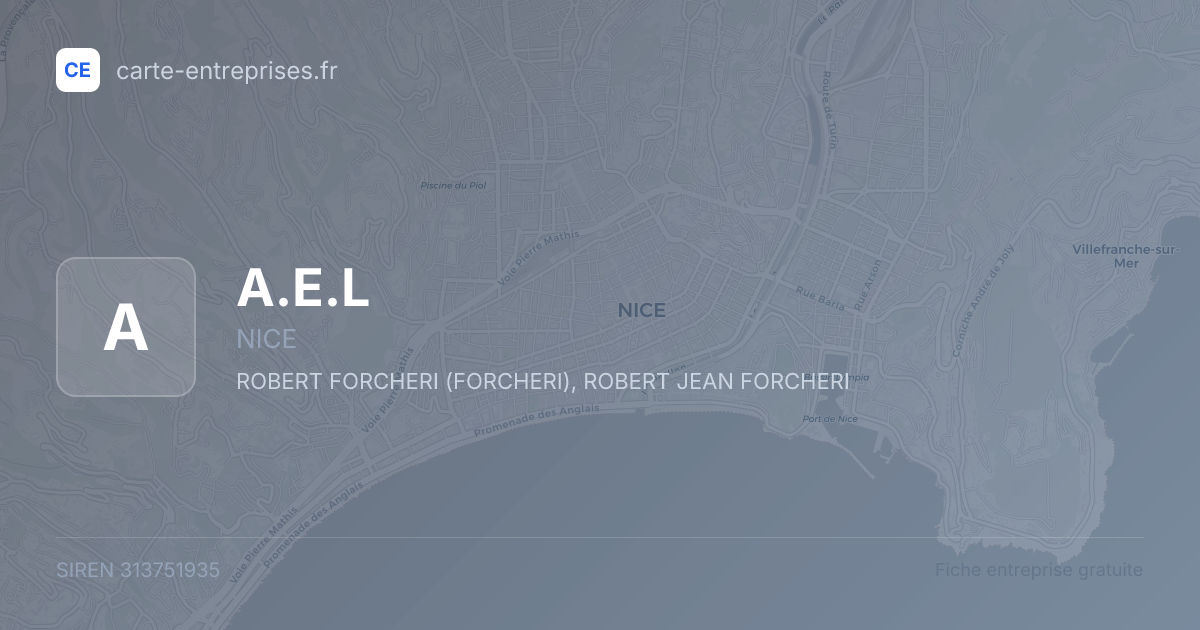 A.E.L — 313751935 — fiche entreprise