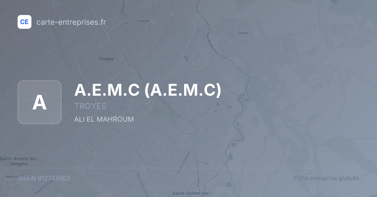 A.E.M.C — 912748902 — fiche entreprise