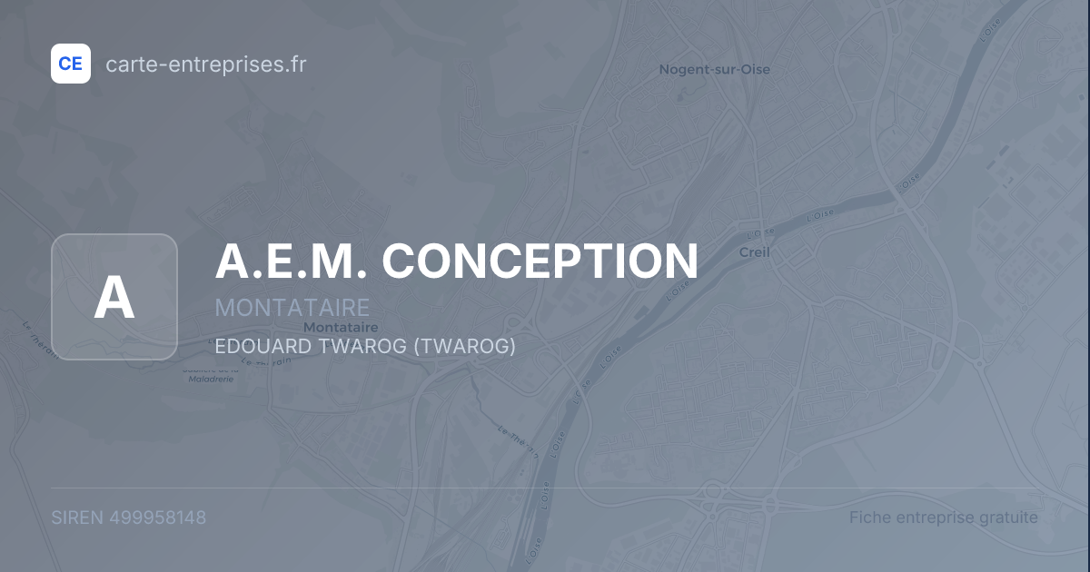 A.E.M. CONCEPTION — 499958148 — fiche entreprise