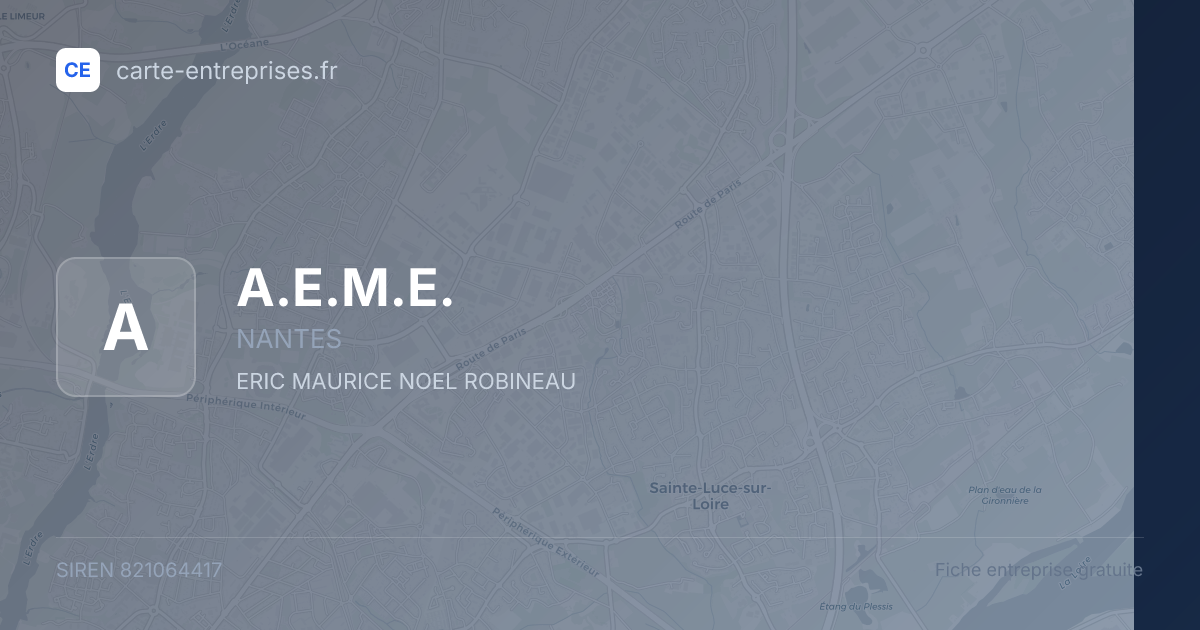 A.E.M.E. — 821064417 — fiche entreprise