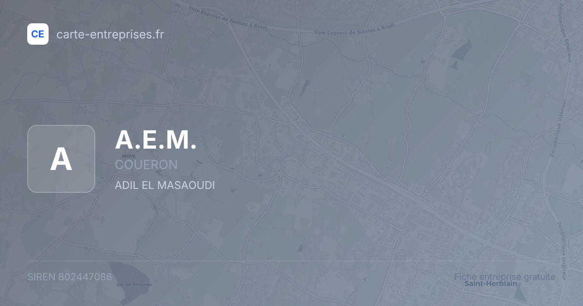 A.E.M. — 802447086 — fiche entreprise