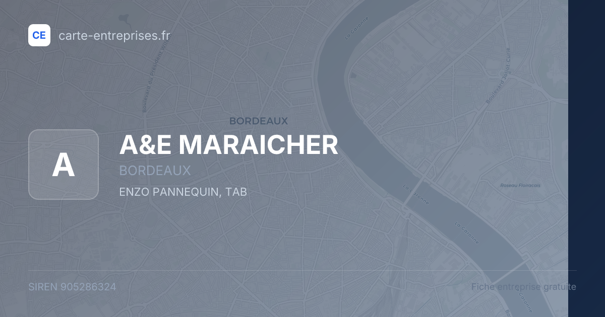 A&E MARAICHER — 905286324 — fiche entreprise