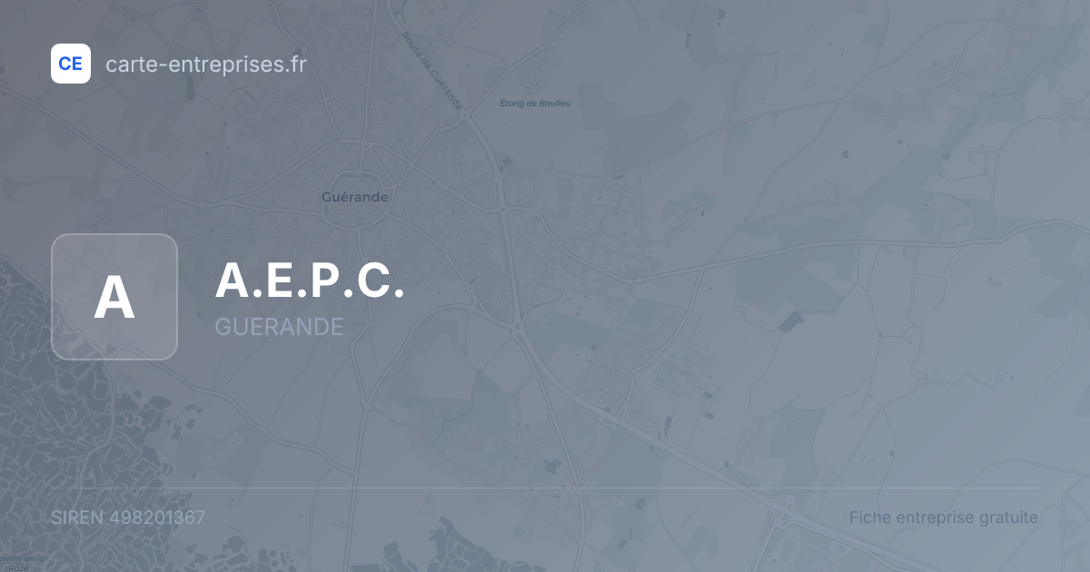 A.E.P.C. — 498201367 — fiche entreprise