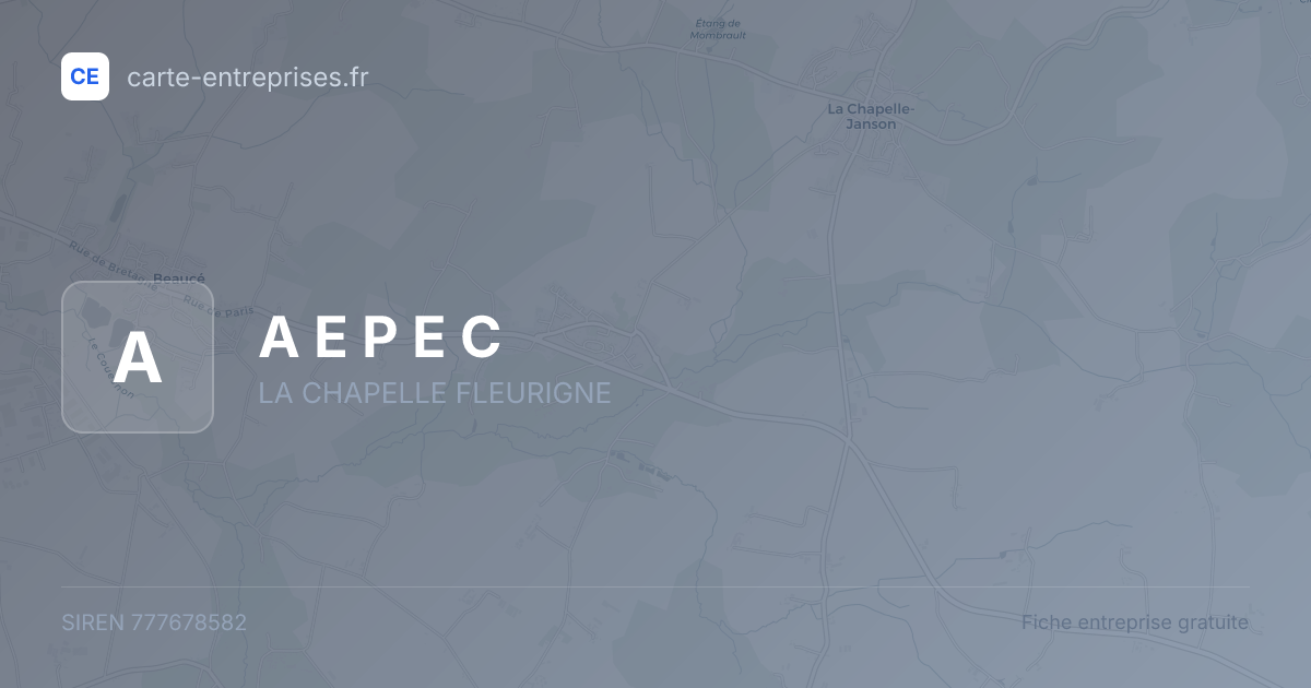 A E P E C — 777678582 — fiche entreprise