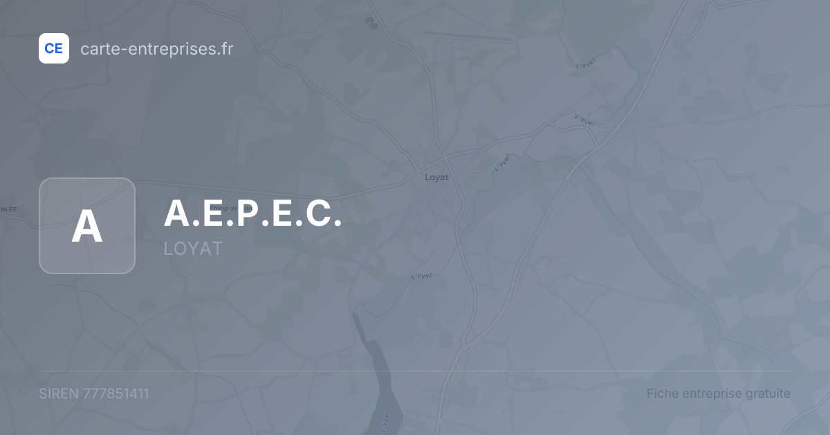 A.E.P.E.C. — 777851411 — fiche entreprise