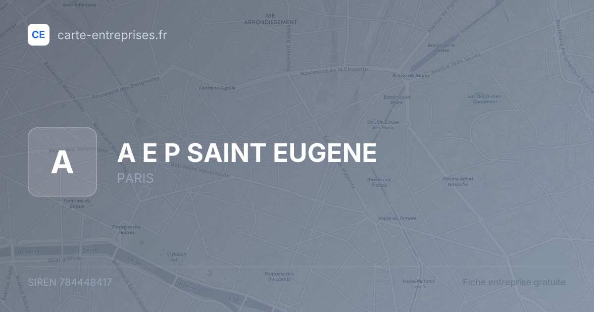 A E P SAINT EUGENE — 784448417 — fiche entreprise