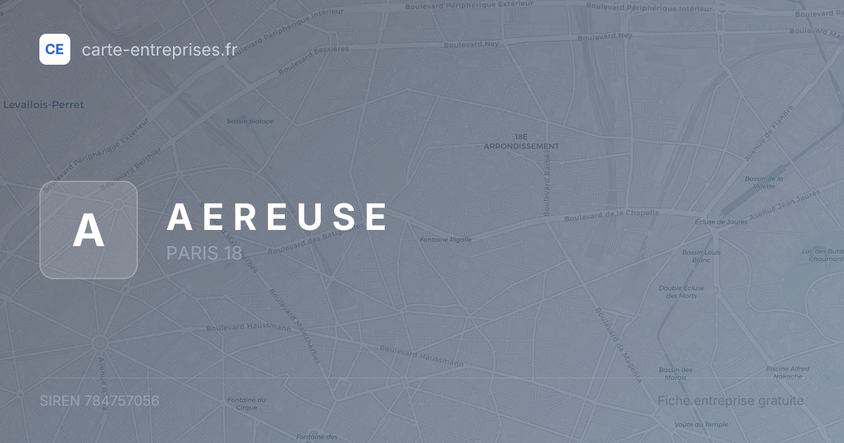 A E R E U S E — 784757056 — fiche entreprise