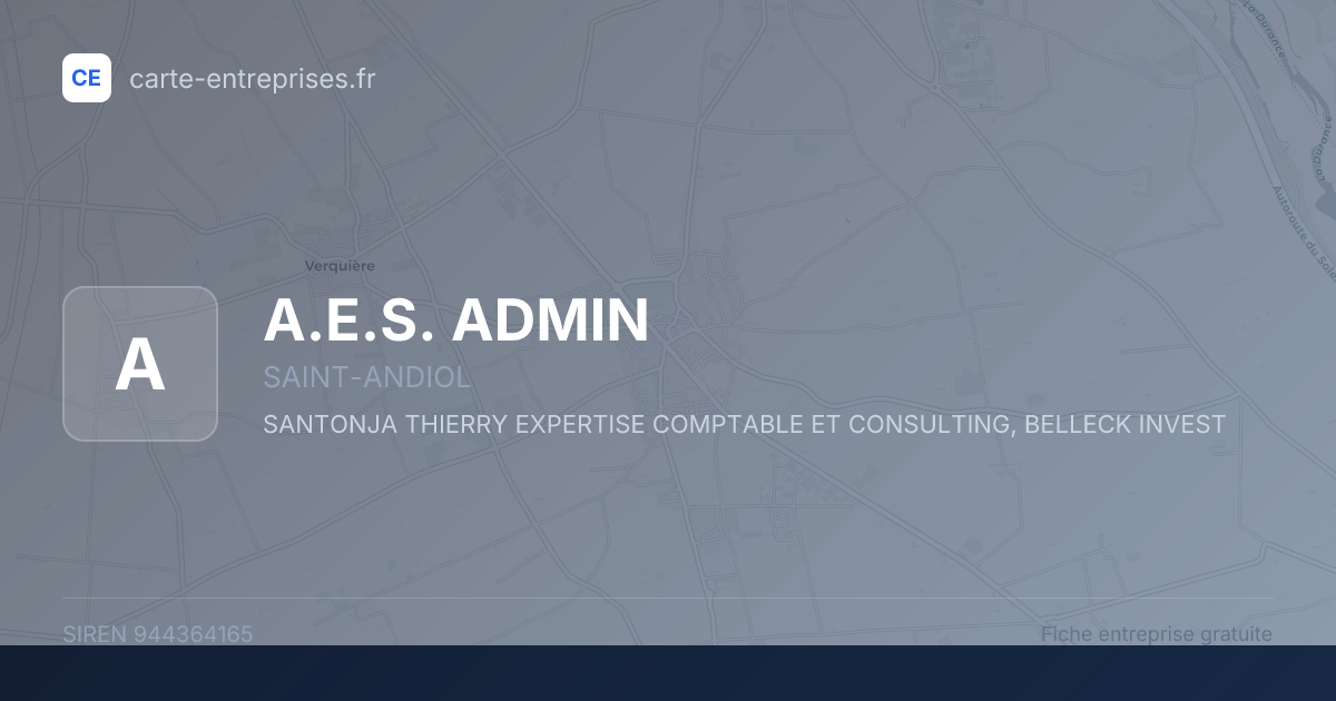 A.E.S. ADMIN — 944364165 — fiche entreprise