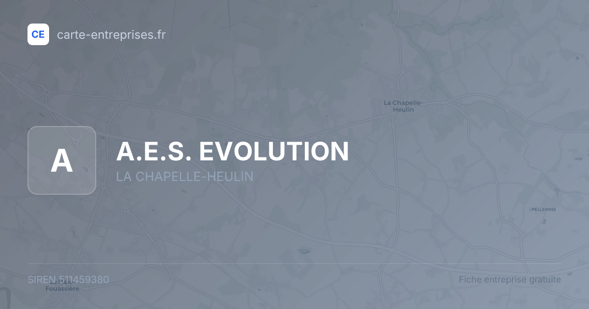 A.E.S. EVOLUTION — 511459380 — fiche entreprise